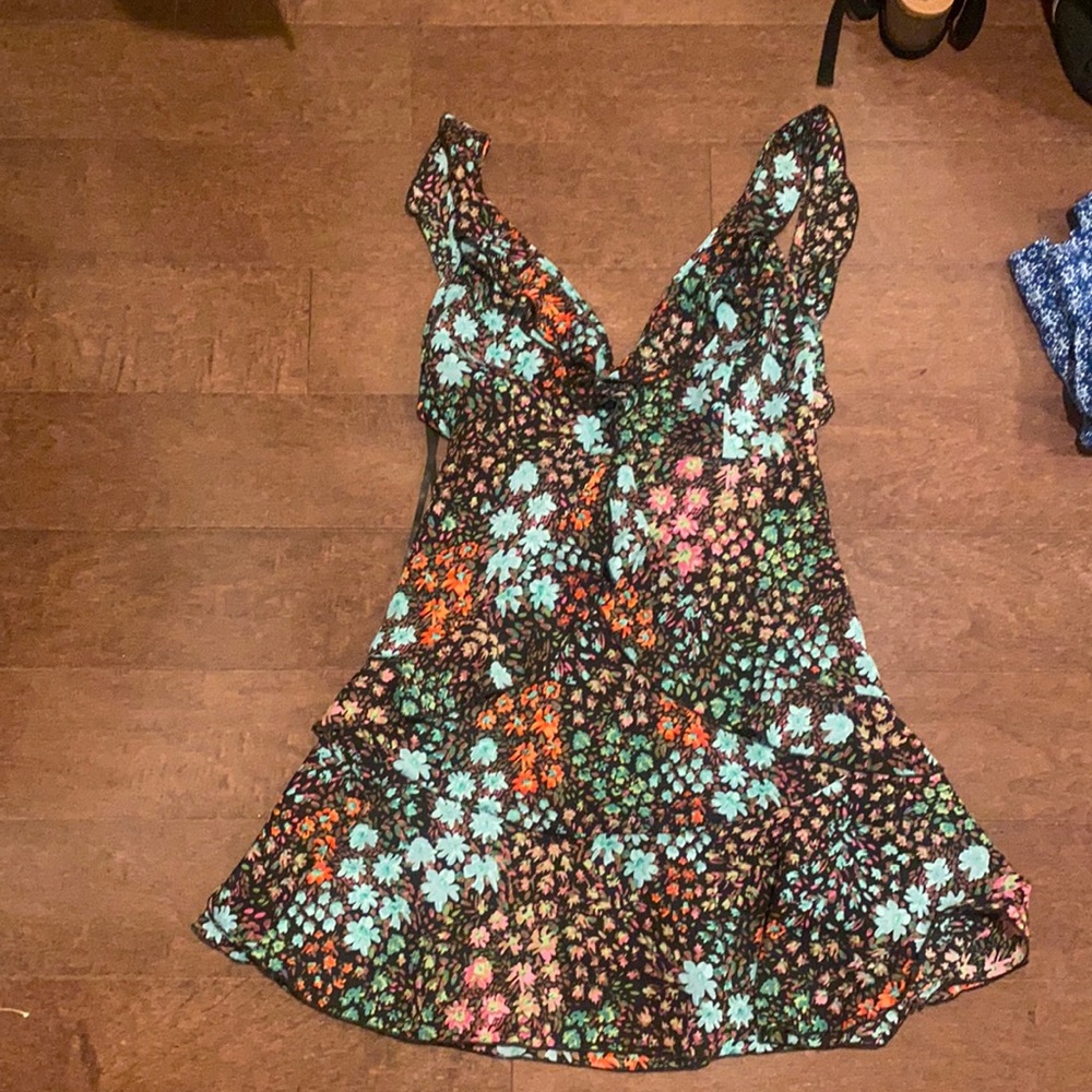 Flower mini dress